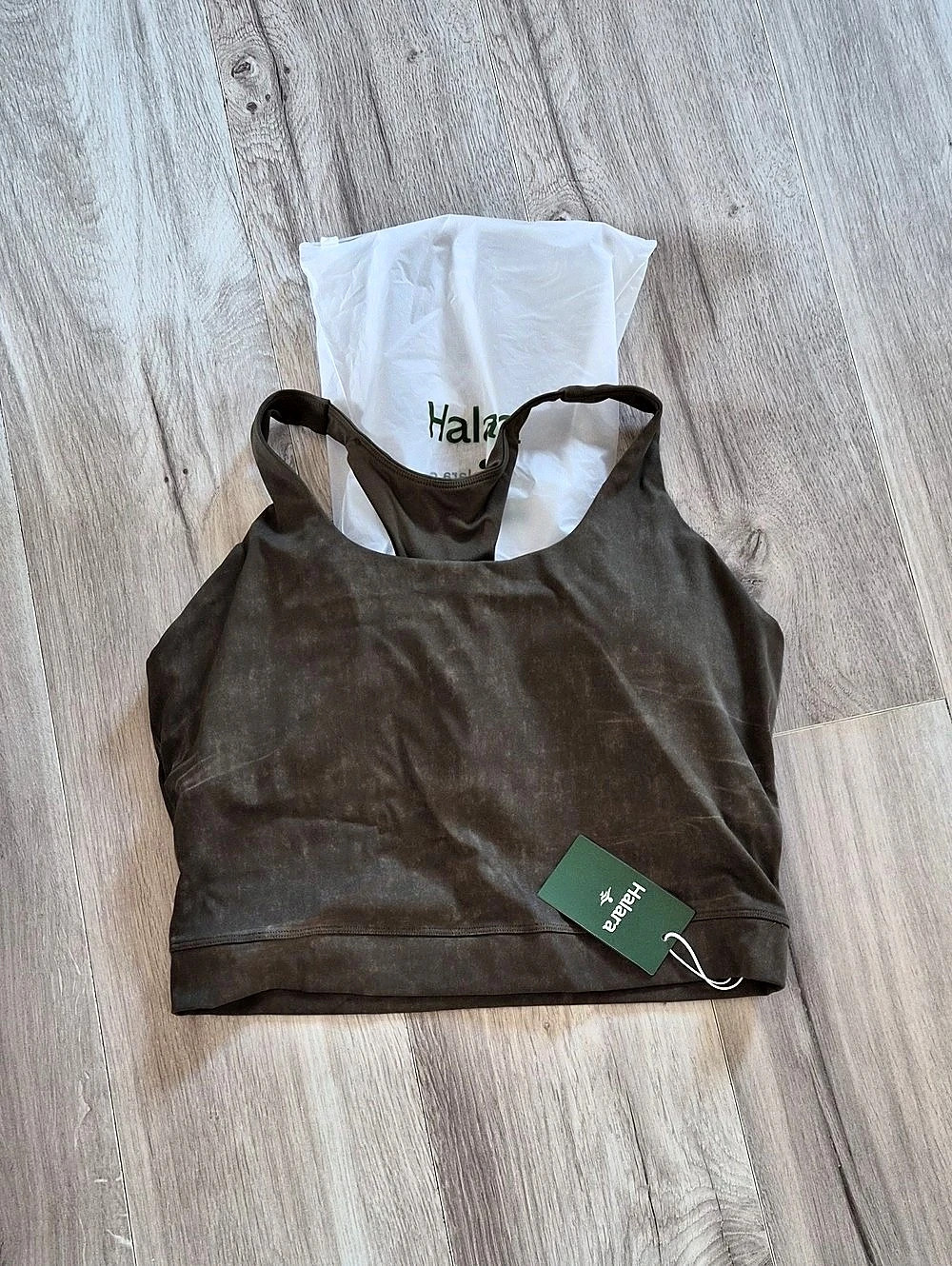 Halara Athletic Tank Top in Olive Size Small NWT